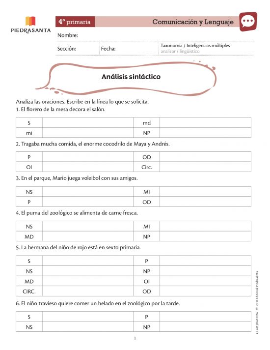 Análisis sintáctico