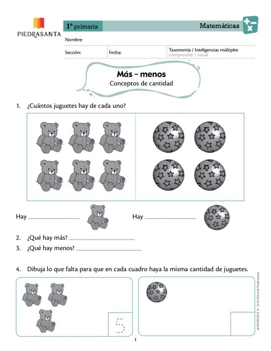 mas - menos