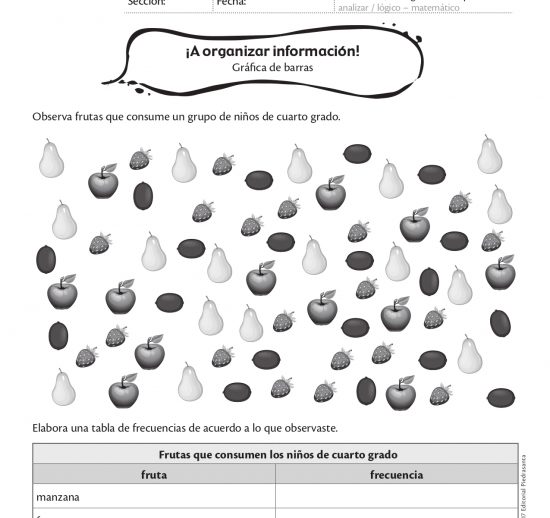 ¡A organizar información!