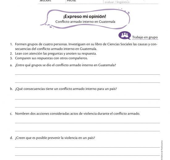 ¡Expreso mi opinión!
