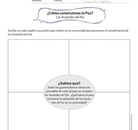 ¿Cómo construimos la Paz?