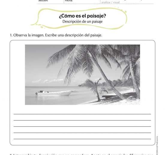¿Cómo es el paisaje?