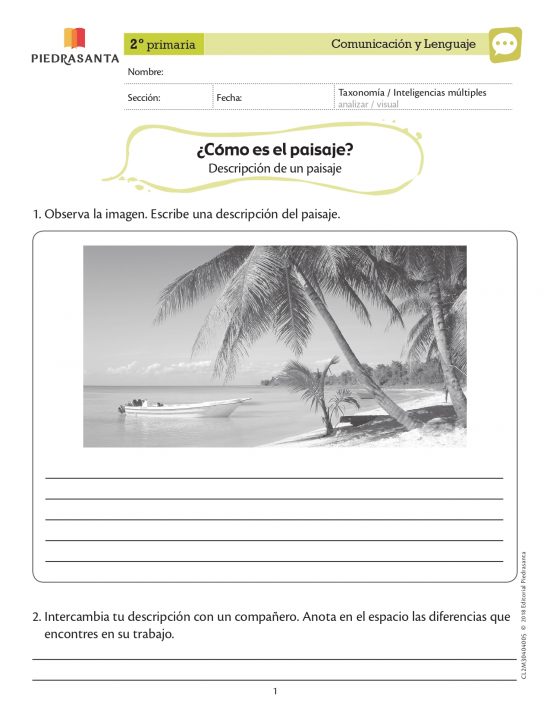 ¿Cómo es el paisaje?