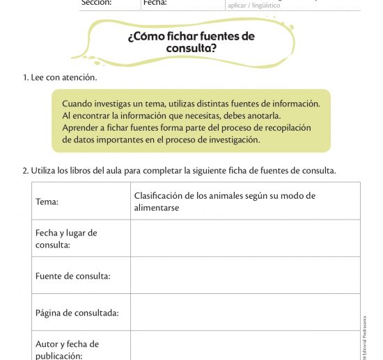 ¿Cómo fichar fuentes de consulta?