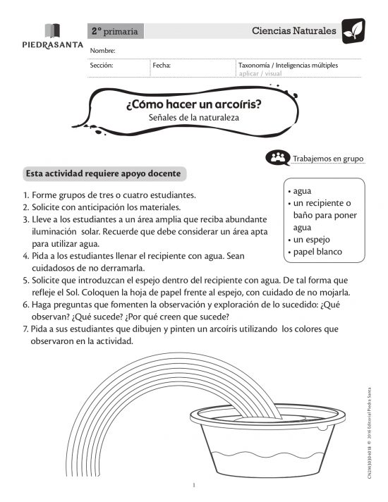 ¿Cómo hacer un arcoíris?