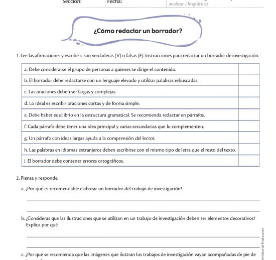 ¿Cómo redactar un borrador?