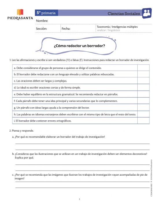 ¿Cómo redactar un borrador?