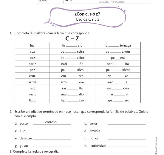 ¿Con C,S o Z?