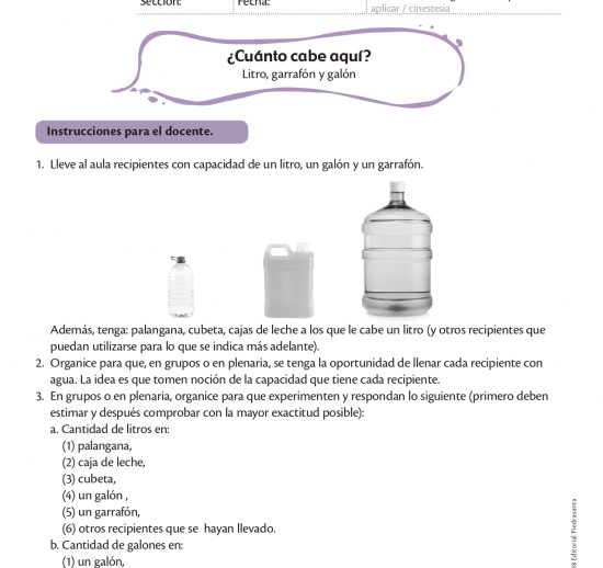 ¿Cuánto cabe aquí?