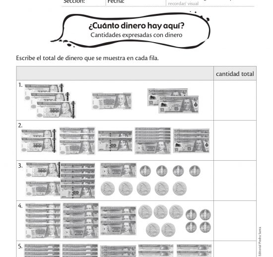 ¿Cuánto dinero hay aquí?