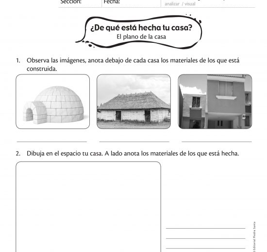 ¿De qué está hecha tu casa?