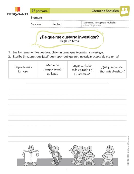 ¿De qué me gustaría investigar?