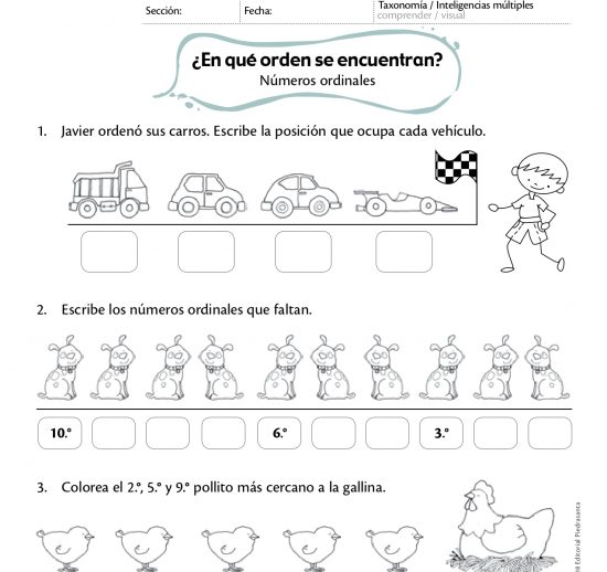 ¿En qué orden se encuentran?