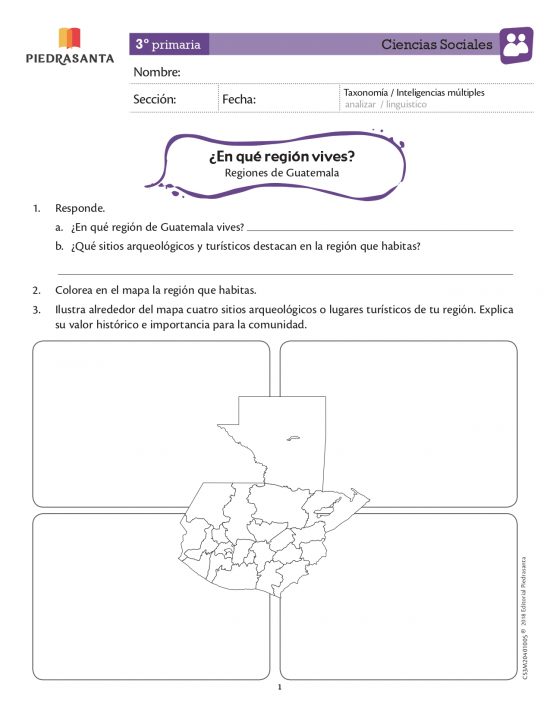 ¿En qué región vives?