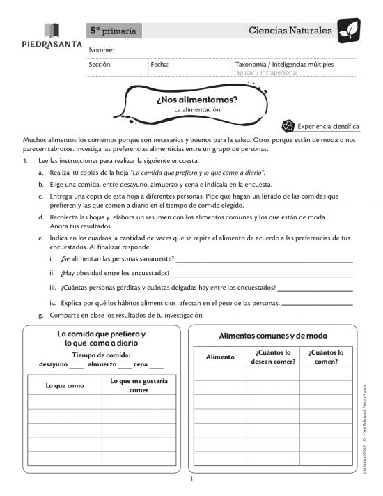 ¿Nos alimentamos?
