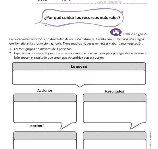 ¿Por qué cuidar los recursos naturales?