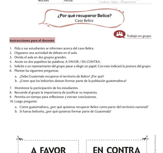 ¿Porqué recuperar Belice?