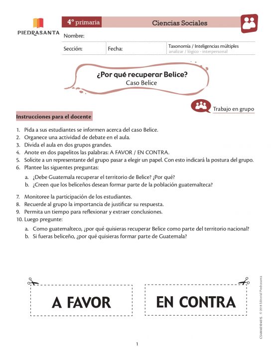 ¿Porqué recuperar Belice?