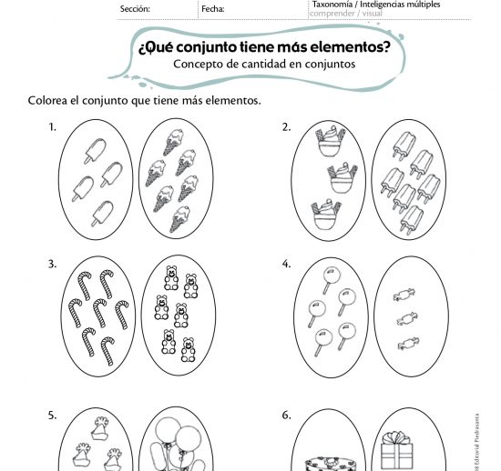 ¿Qué conjunto tiene más elementos?