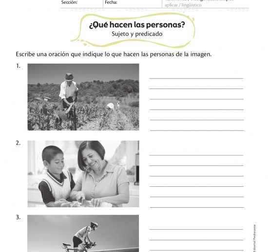 ¿Qué hacen las personas?