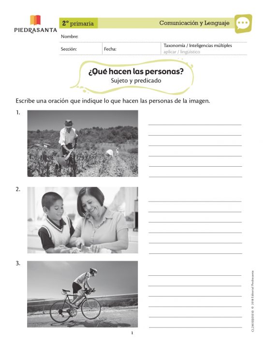 ¿Qué hacen las personas?
