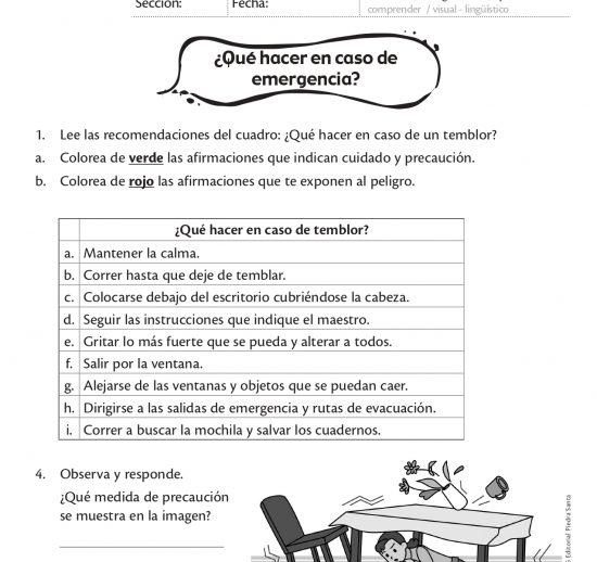 ¿Qué hacer en caso de emergencia?