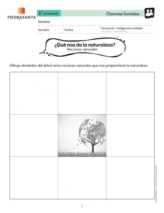 ¿Qué nos da la naturaleza?
