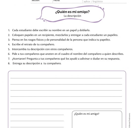 ¿Quién es mi amigo?