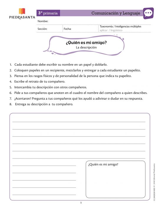 ¿Quién es mi amigo?
