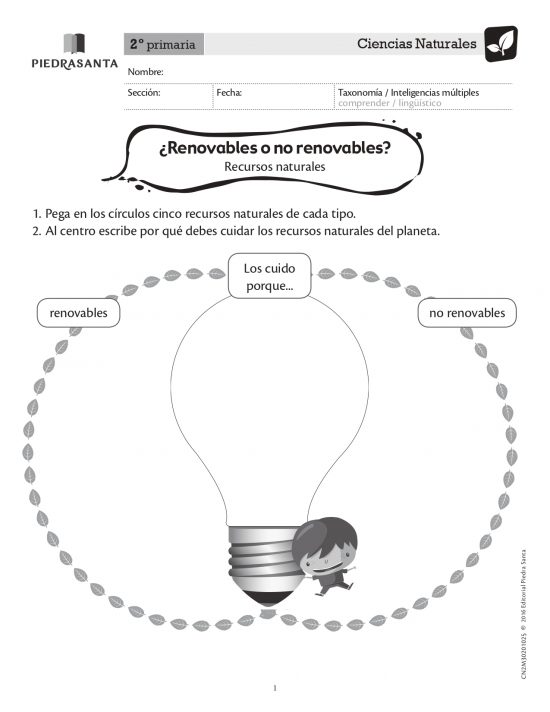 ¿Renovables o no renovables?