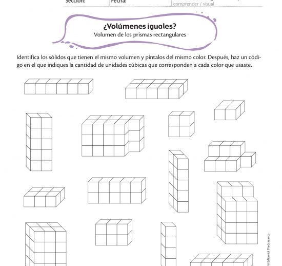 ¿Volúmenes iguales?