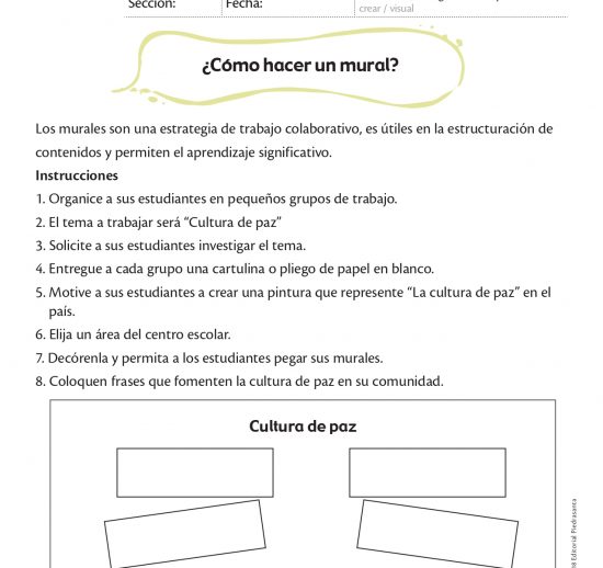 ¿cómo hacer un mural?