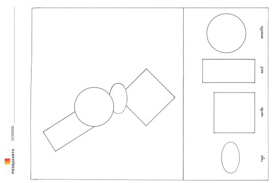 Colorear según la forma